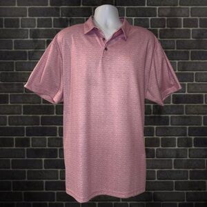 PGA Tour Pro Series Shirt Mens Men’s Size XXL Pink Athletic Fit Polo Golf Casual